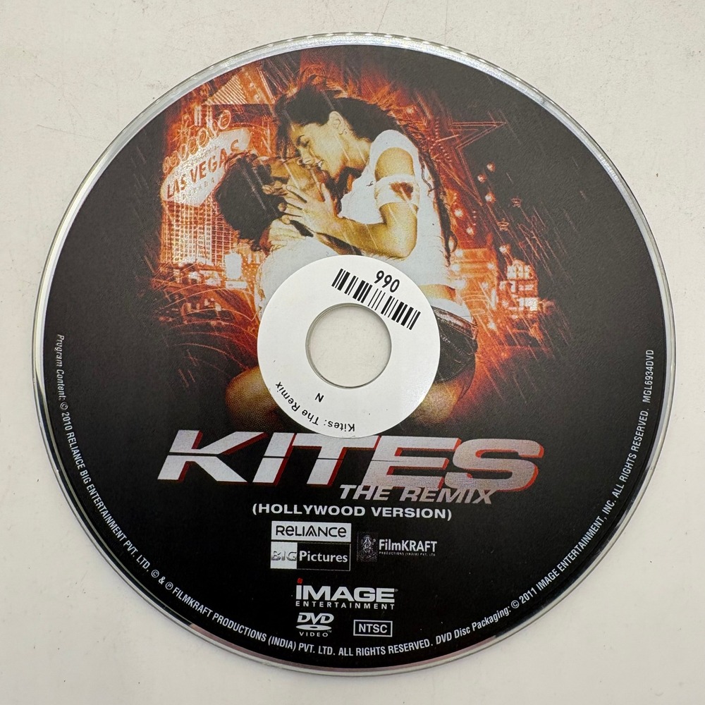 Kites The Remix Hollywood Version DVD 2010 Hrithik Roshan Barbara Mori MGL6934D